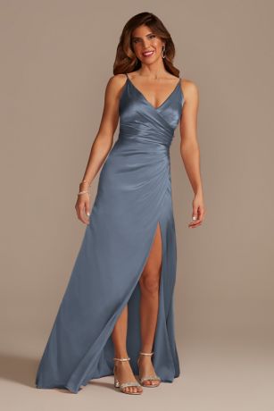 Steel Blue Bridesmaid Dresses Davids Bridal — free download